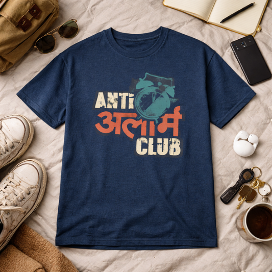 Anti Alarm Club | Marathi Premium Oversized T-Shirt