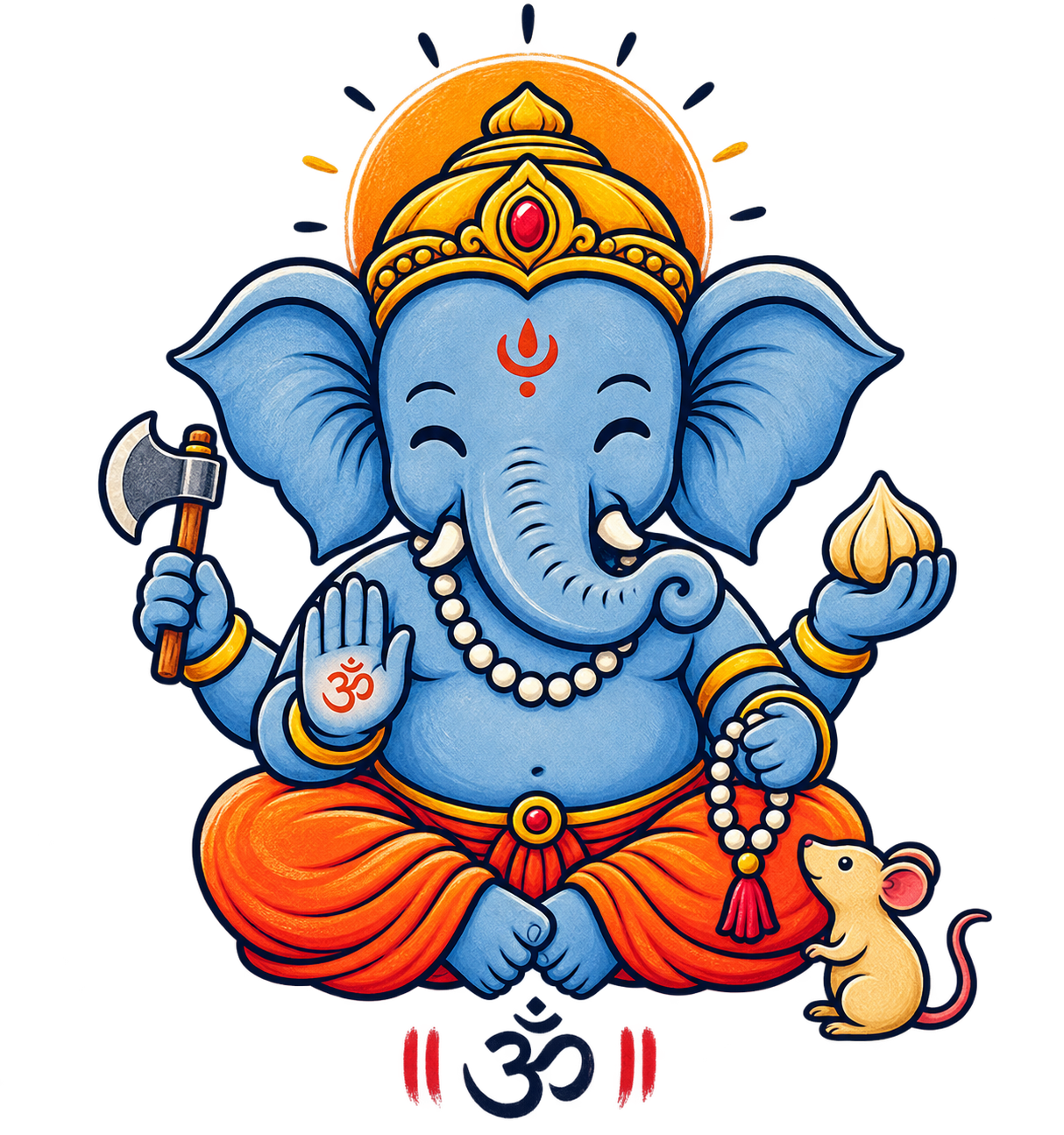 Cute Ganesha Wall Art | A4 Digital product