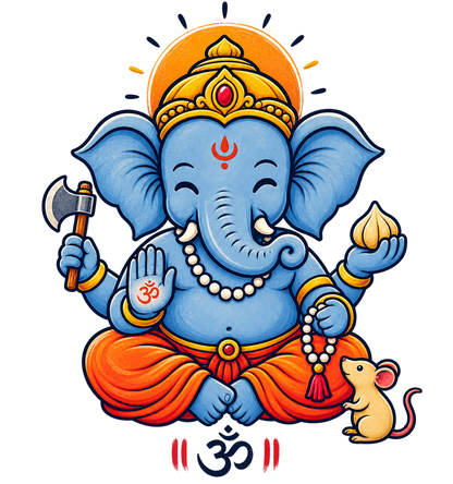 Cute Ganesha Wall Art | A4 Digital product