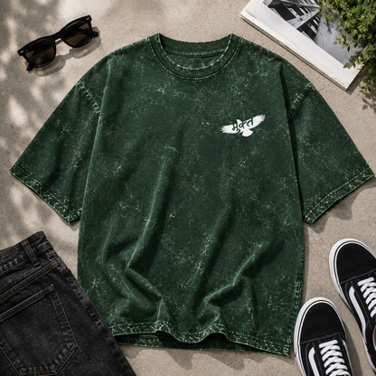 Mukt Marathi Acid Washed Oversized T-Shirt