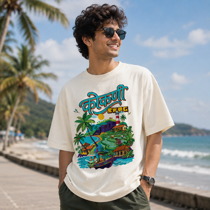 Kokani Swag Marathi Oversized T-Shirt