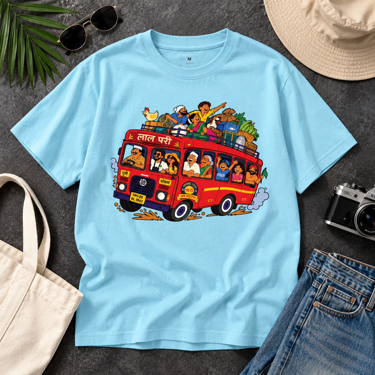 लाल परी Marathi Oversized T-Shirt
