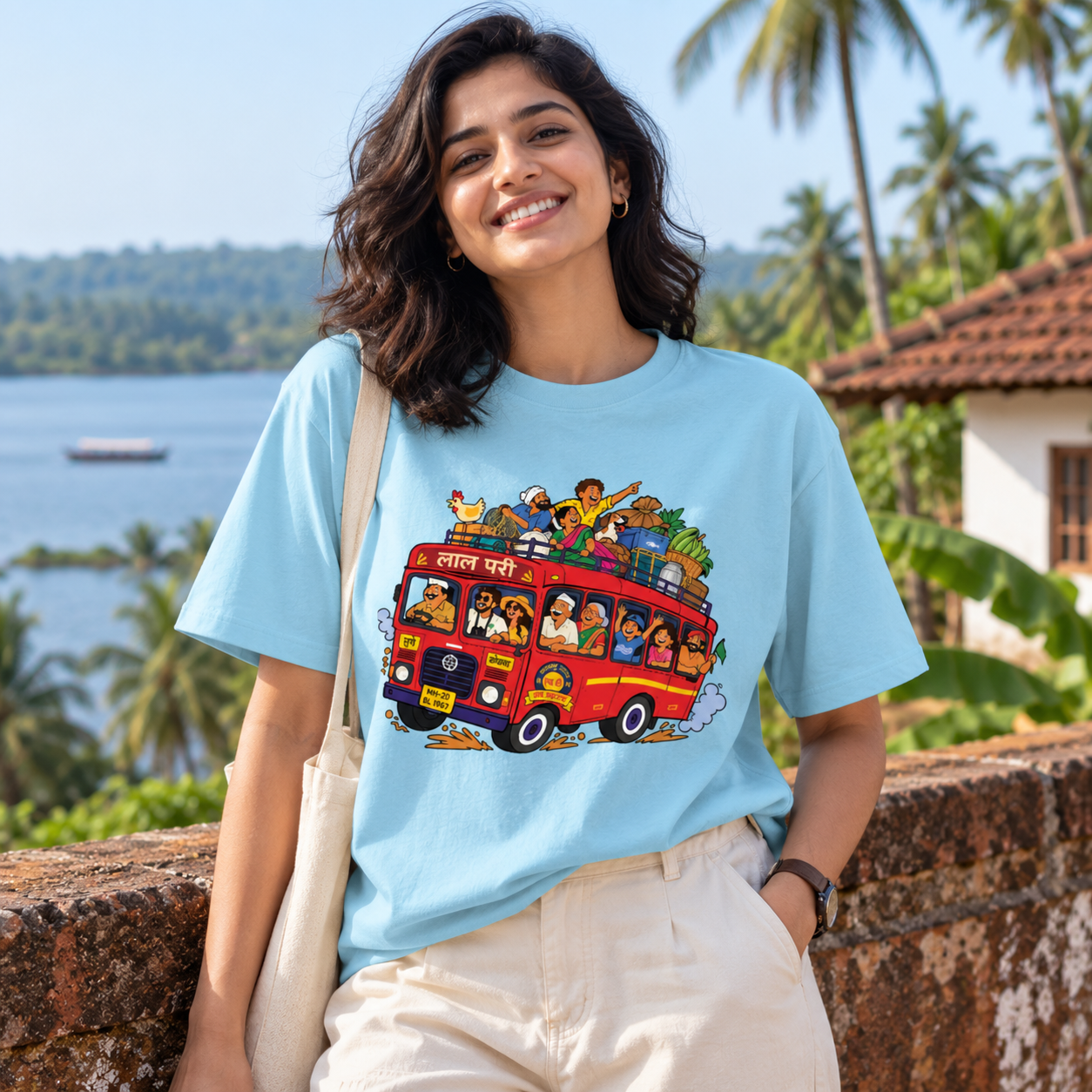 लाल परी Marathi Oversized T-Shirt_Women