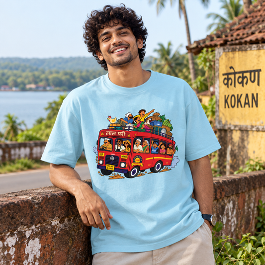 लाल परी Marathi Oversized T-Shirt