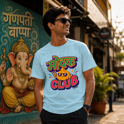 मोदक CLUB | Marathi Regular T-Shirt