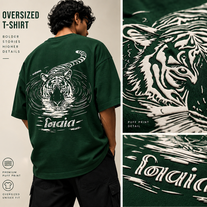 निवांत | Puff Print Oversized T-Shirt