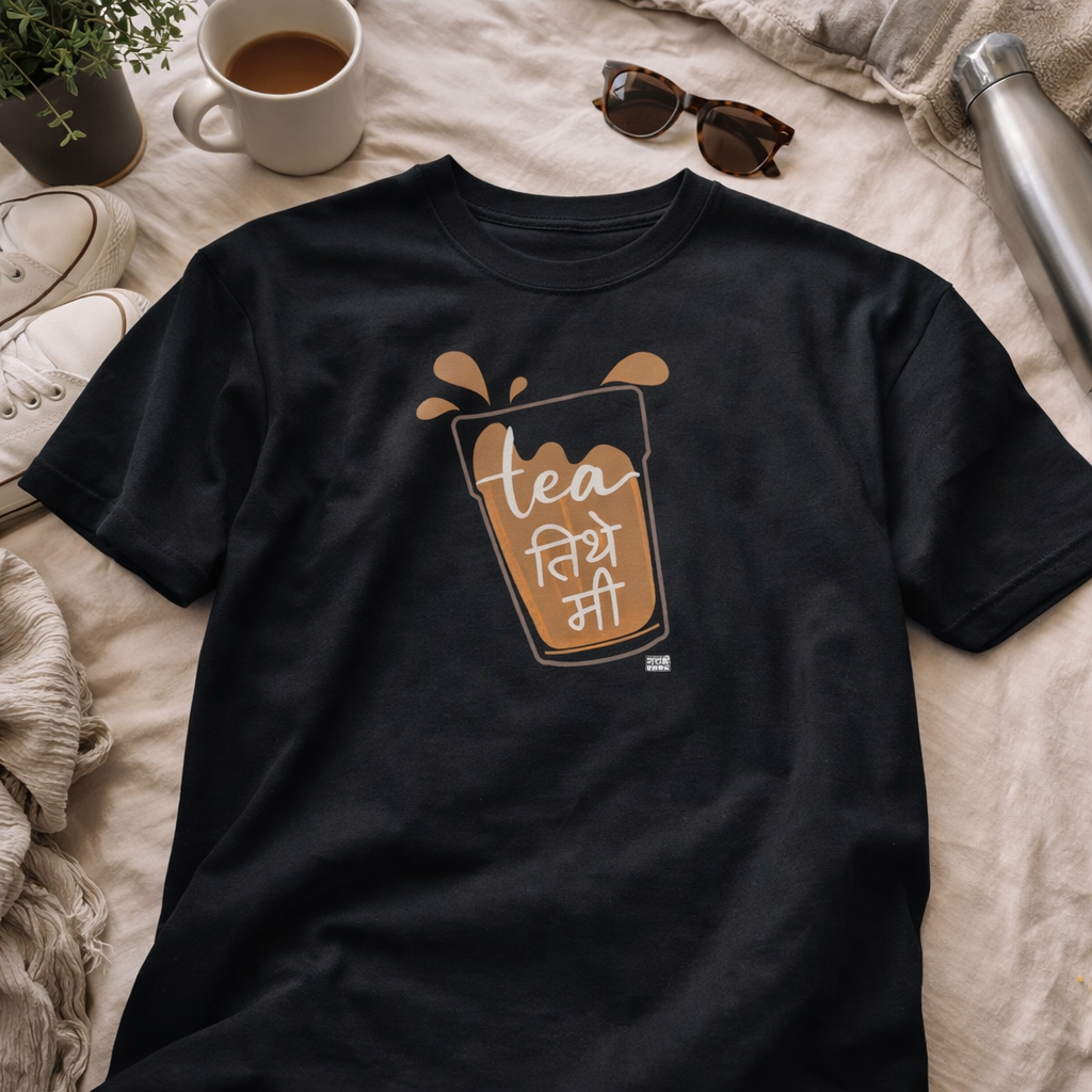 Tea तिथे मी | Marathi Oversized T-Shirt