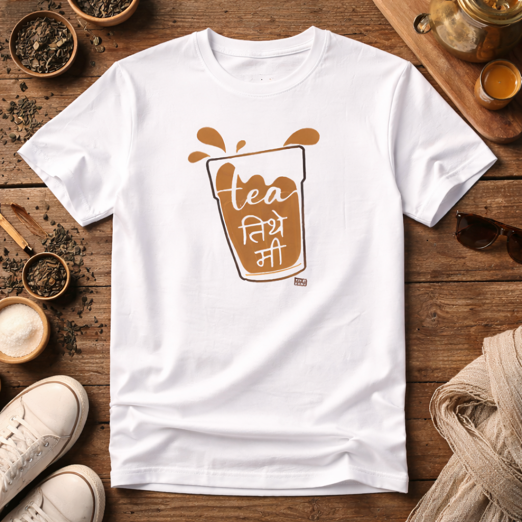 Tea तिथे मी | Marathi Oversized T-Shirt