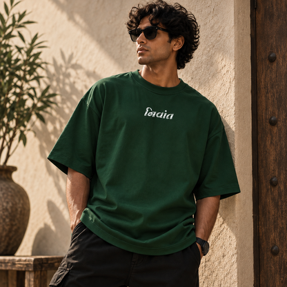 निवांत | Puff Print Oversized T-Shirt