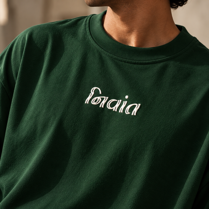 निवांत | Puff Print Oversized T-Shirt