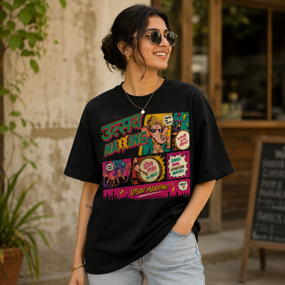 उत्सव MAXXING! | Marathi Women Oversized T-Shirt
